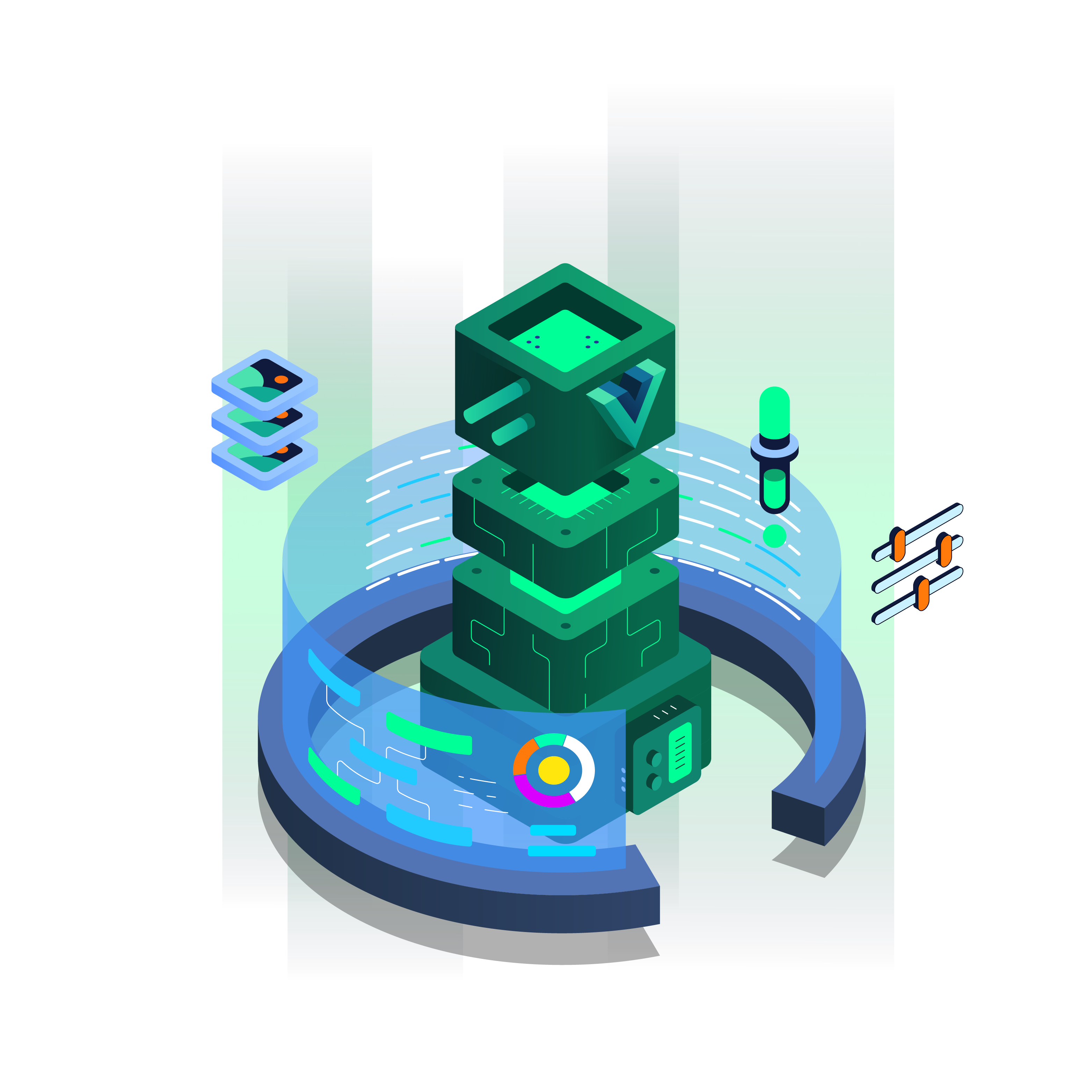 Illustration image of ShadCN Vue — Modern UIs with Minimal Effort
