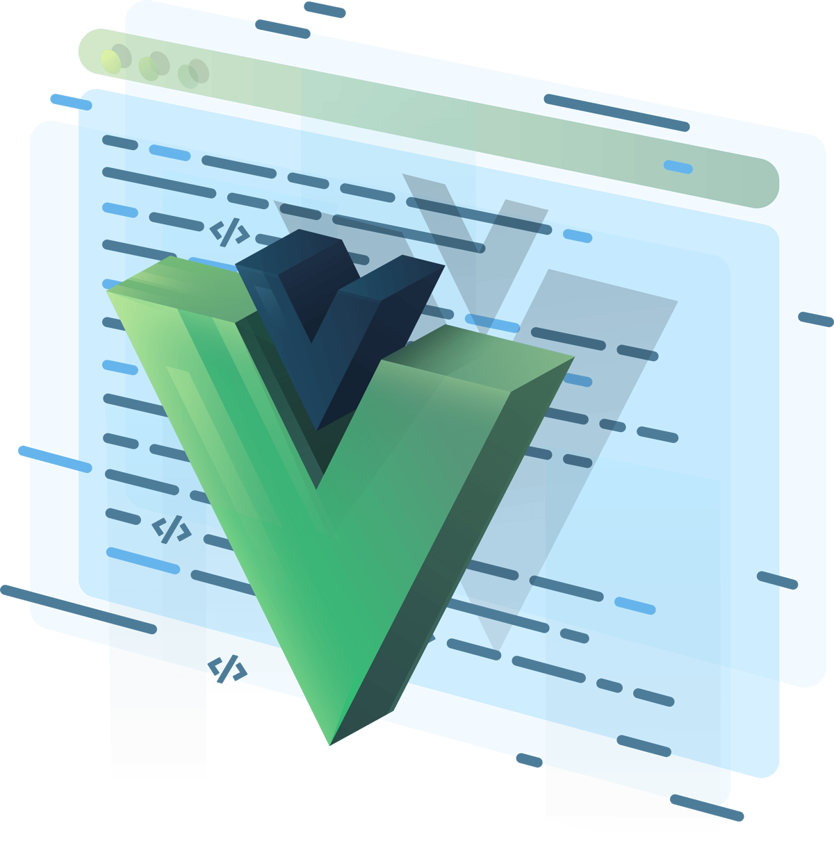 Illustration image of Vue.js 3 Fundamentals with the Composition API