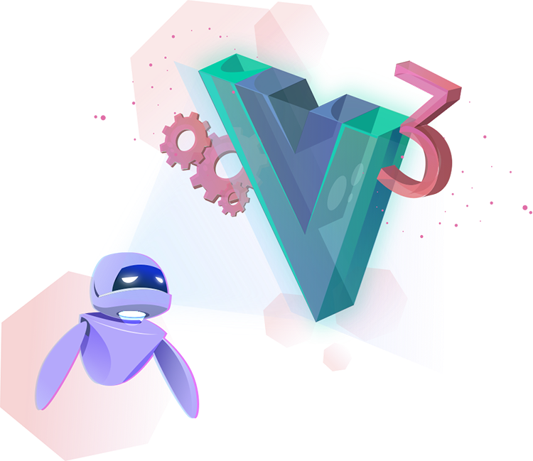 Illustration image of Vue.js 3 Fundamentals with the Options API